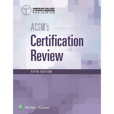 Acsm's Certification Review, Lippincott Williams & Wilkins
