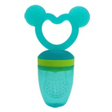 온스베이비 치발기 실리콘 과즙망, 아쿠아 블루, 1개