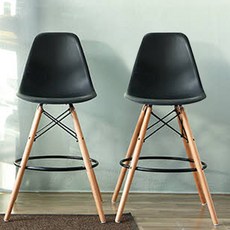 베스트리빙 본 빠 체어 PC-071B 2p, 블랙