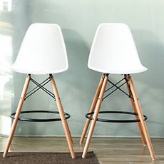 베스트리빙 본 빠 체어 PC-071B 2p, 화이트