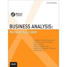 Business Analysis: Microsoft Excel 2010, Que Pub