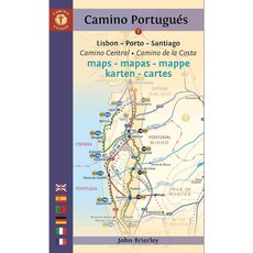 Camino Guide Portugues Maps: Lisbon - Porto - Santiago / Camino Central - Camino De La Costa, Findhorn Pr