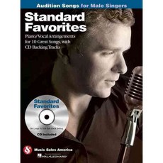 Standard Favorites - Audition Songs for Male Singers: Piano/Vocal/guitar Arrangements With Cd Backing Tracks, Music Sales Amer