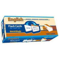 English Flash Cards: Grammar - Vocabulary - Misspelled Words, Quickstudy