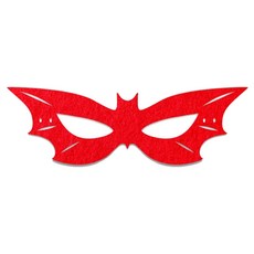 파티팝 파티용 박쥐 페이스 마스크, 레드