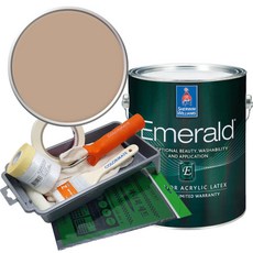 셔윈윌리엄스 에메랄드 페인트 세트, SW6094 Sensational Sand, 1L, 1개