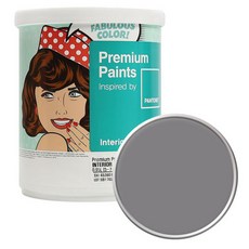 노루페인트 팬톤 내부용 실내벽면 무광 페인트, 171500SpeepleGray, 1L, 1개