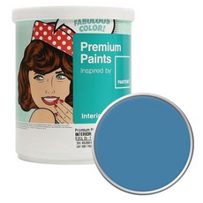 노루페인트 팬톤 내부용 실내벽면 무광 페인트, 174131CendreBlue, 1L, 1개