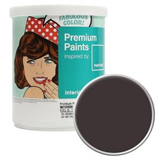 노루페인트 팬톤 내부용 실내벽면 무광 페인트, 191111BlackCoffee, 1L, 1개