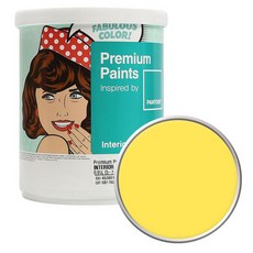 노루페인트 팬톤 내부용 실내벽면 무광 페인트, 130756LemonZest, 1L, 1개