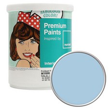 노루페인트 팬톤 내부용 실내벽면 무광 페인트, 144317CoolBlue, 1L, 1개