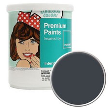 노루페인트 팬톤 내부용 실내벽면 무광 페인트, 194104Ebony, 1L, 1개