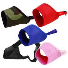 Petnine 寵物訓練用嘴套 5入組 2號, 1套, 軍綠色, 黑色, 粉紅色, 藍色, 紅色