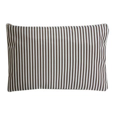 디자인스올 양면 방수 기저귀 파우치 지퍼형, 브라운스트라입