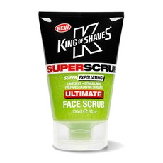 KING OF SHAVES 超級面部磨砂膏, 100ml, 1入