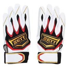 제트 야구 배팅 장갑 양손착용 세트 BGK530, WHITE + RED