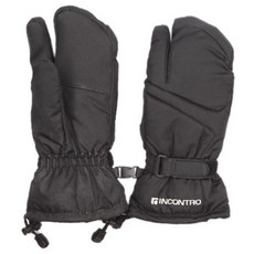INCONTRO 中性 Samji 滑雪手套, 黑色的