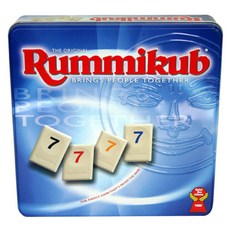 루미큐브 뉴 틴 디럭스 보드게임, 혼합 색상, 1개