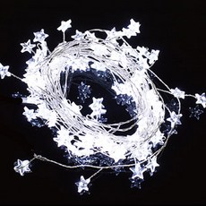 達宇F&G LED 100燈 變壓器型 垂墜星星燈, 透明線 + 白光, 1個