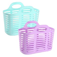 River Green柔軟沐浴籃 天藍色+紫色, 2件, 天藍, 紫