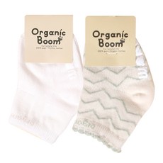 Organic Boom 基本款短襪+人字紋短襪