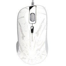 AULA 狼蛛 符合人體工學的有線遊戲滑鼠 SI-9003, 白色