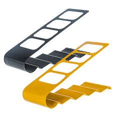 River Green遙控器整理支架 黑色+黃色, 2件