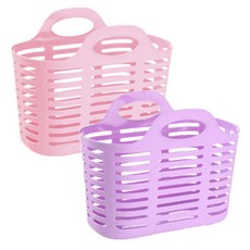 River Green柔軟沐浴籃 粉色+紫色, 2件, 河綠色, 粉色, 紫色