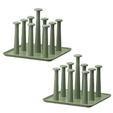 Maket Gamseong 方形杯架, 綠色, 2件