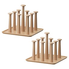 마켓감성 사각 컵 홀더, 베이지, 2개입