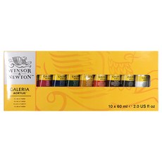 WINSOR&NEWTON 溫莎牛頓 GALERIA壓克力顏料 60nl, 10色