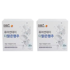 퓨어썬데이 더 맑은행주, 30개입, 2개
