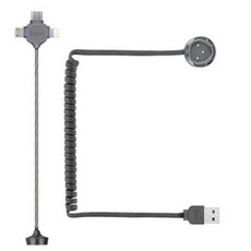 호코 마그네틱 커넥터 트리플 충전 케이블, hoco-U19(실버), 1개, 100cm