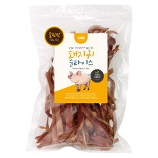 웁스 강아지 국내산 슬라이스 슬림컷 간식, 돼지귀, 150g, 1개
