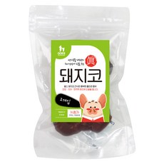 웁스 강아지 수제 간식 2p, 돼지코, 60g, 1개
