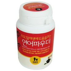 웁스 강아지 연어 파우더 영양제, 피부/피모, 50g, 1개