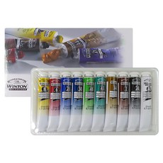 WINSOR&NEWTON 溫莎牛頓 Winton學生級油畫顏料組, 21毫升, 10 種顏色