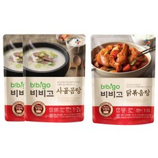 CJ bibigo 牛骨湯調理包 500g 2入+辣炒雞肉調理包 350g, 1組