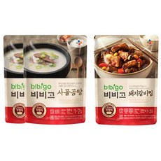 CJ bibigo 牛骨湯調理包 500g 2入+燉豬排調理包 350g, 1組