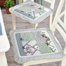 花朵印花坐墊 4片入, Type 2