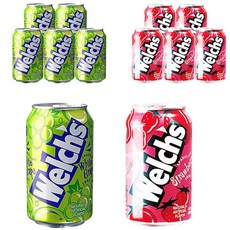 웰치스 청포도 355ml x 6p + 딸기 355ml x 6p, 1세트