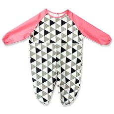 dot RECORD 孩童三角拼色防汙衣 拉鍊款, 混色