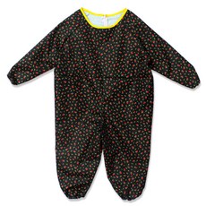 dot RECORD 孩童黑色玫瑰花防汙衣 拉鍊款, 混色