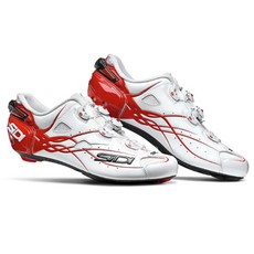 시디 17 샷 로드용 클릿슈즈, WHT + RED, 250