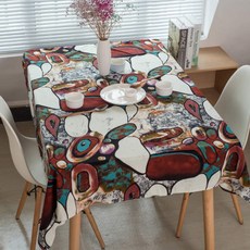 生態抽象桌布, 綠色, 90 x 90 厘米