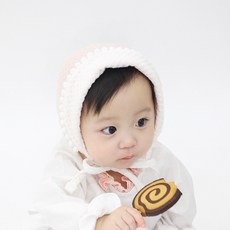 ALOHAJ 嬰兒蕾絲壓花帽