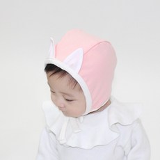 알로하제이 신생아용 토끼귀 파일럿 모자