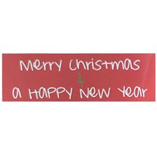 E-home烘焙 聖誕快樂與新年快樂 貼紙, 紅色, 120個