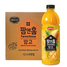 델몬트 팜앤홈 망고 음료, 1.2L, 6개