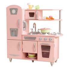 키드크래프트 빈티지 키친 주방놀이, 핑크, 1개